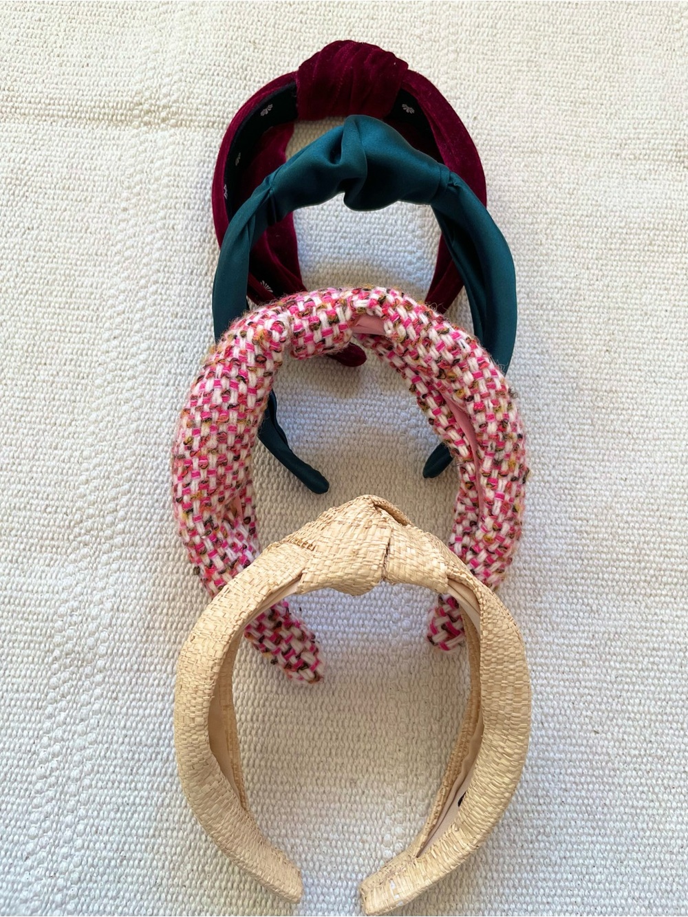 J.Crew Lele Sadoughi Knotted Headband Bundle Set of 4 Preppy Blair Waldorf